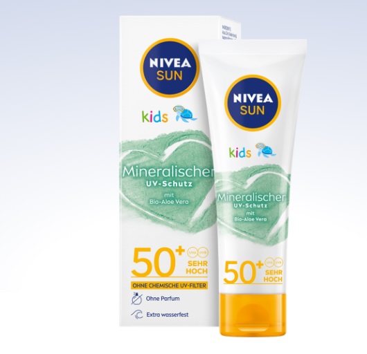 Kem chống nắng khoáng NIVEA SUN dành cho trẻ em với SPF 50+, 50ml