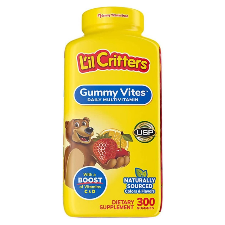 Kẹo dẻo bổ sung Vitamin L’il Critters Gummy Vites 300 viên