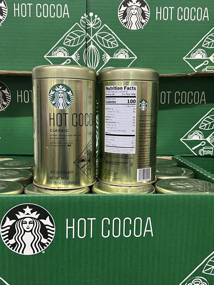 Bột Cacao STARBUCKS Hot Cocoa Classic 850gr