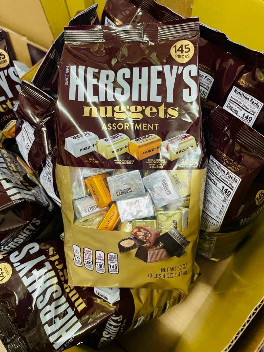 Chocolate Hershey’s Nuggets 1.47kg-145 viên