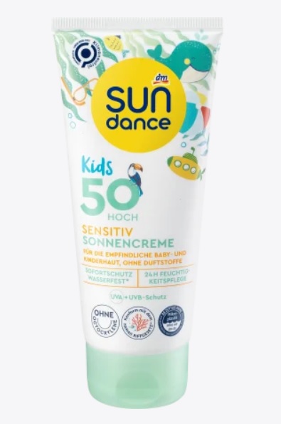 Kem chống nắng Sonnencreme Kids sensitiv LSF 50 100 ml