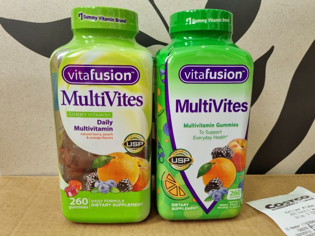 Kẹo dẻo tổng hợp vitamin cho người lớn Vitafusion 260 viên