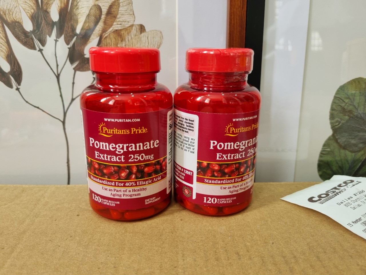 Viên uống lựu đỏ đẹp da Puritan’Pride Pomegranate Extract 250mg