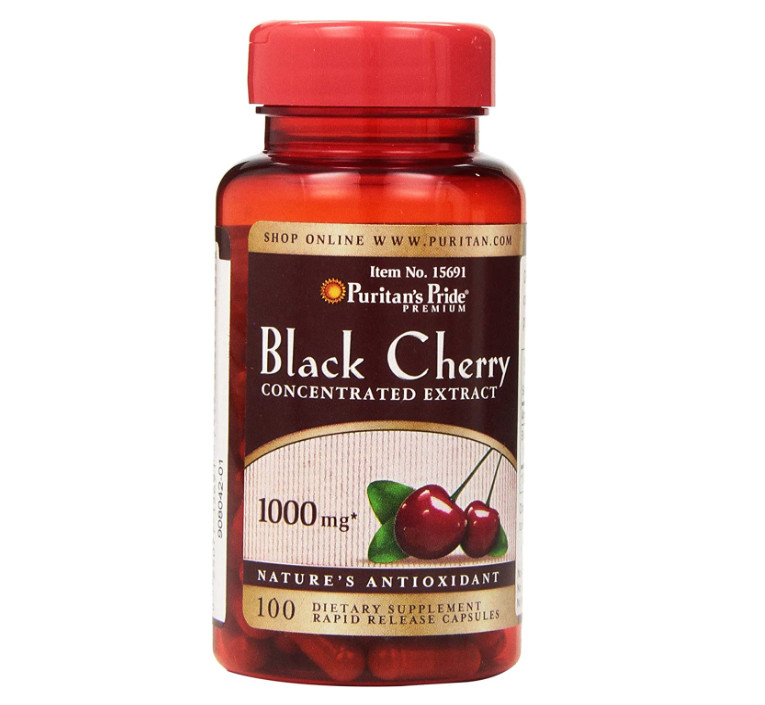 Viên uống Puritan’s Pride Black Cherry 1000mg hộp 100 viên