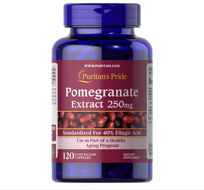 Viên uống lựu đỏ đẹp da Puritan’Pride Pomegranate Extract 250mg