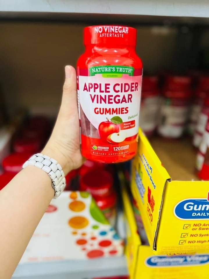 Kẹo dẻo Giấm táo giảm cân Apple Cider Vinegar Nature's Truth 120 viên