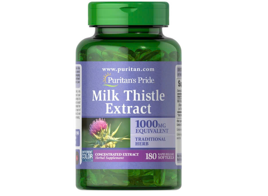 Viên uống bổ gan Milk Thistle Extract hàm lượng 1000mg 180 viên