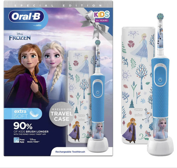 Bàn chải điện có thể sạc Oral-B Kids Electric Toothbrush Disney Frozen 3+