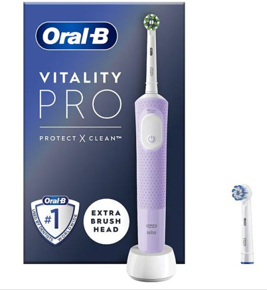Bàn chải điện có thể sạc Oral-B Vitality Pro Electric Toothbrush Lilac Mist