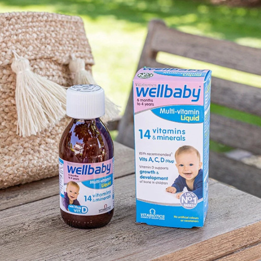 Wellbaby Multi-vitamin Liquid UK dành cho trẻ từ 6 tháng đến 4 tuổi