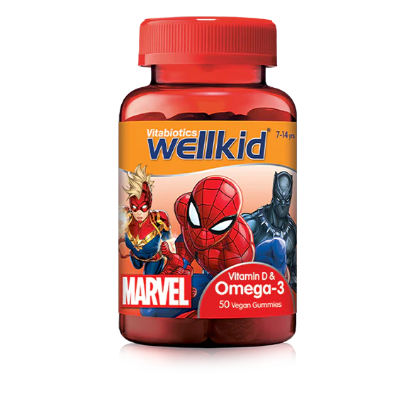Kẹo dẻo Wellkid Marvel Omega-3 dành cho trẻ 7-14 tuổi