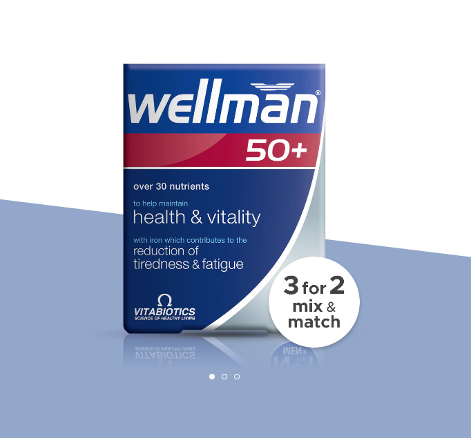 Vitamin tổng hợp dành cho nam trên 50 tuổi Wellman 50+