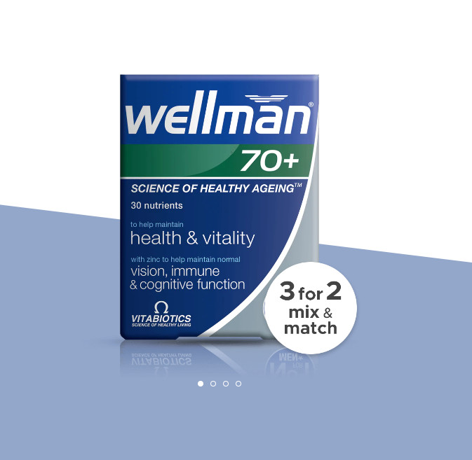 Vitamin tổng hợp dành cho nam trên 70 tuổi Wellman 70+
