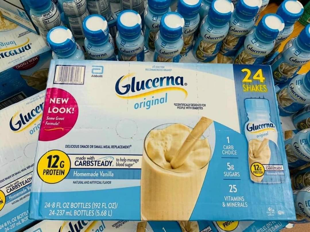 Sữa Cho Người Tiểu đường sữa Glucerna Shake Mỹ thùng 24 hộp*237ml