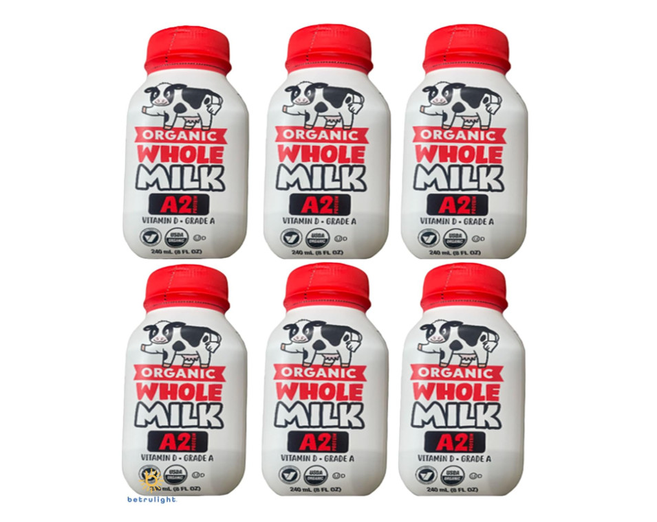 Sữa tươi A2 Organic Whole Milk thùng 18 chai x 240ml