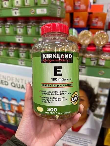 Vitamin E Kirkland 180mg (400 IU) 500 viên