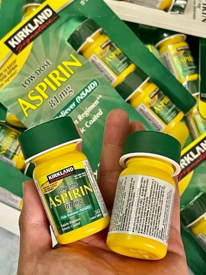 Viên uống giảm đau Kirkland Low Dose Aspirin của Mỹ 365 viên