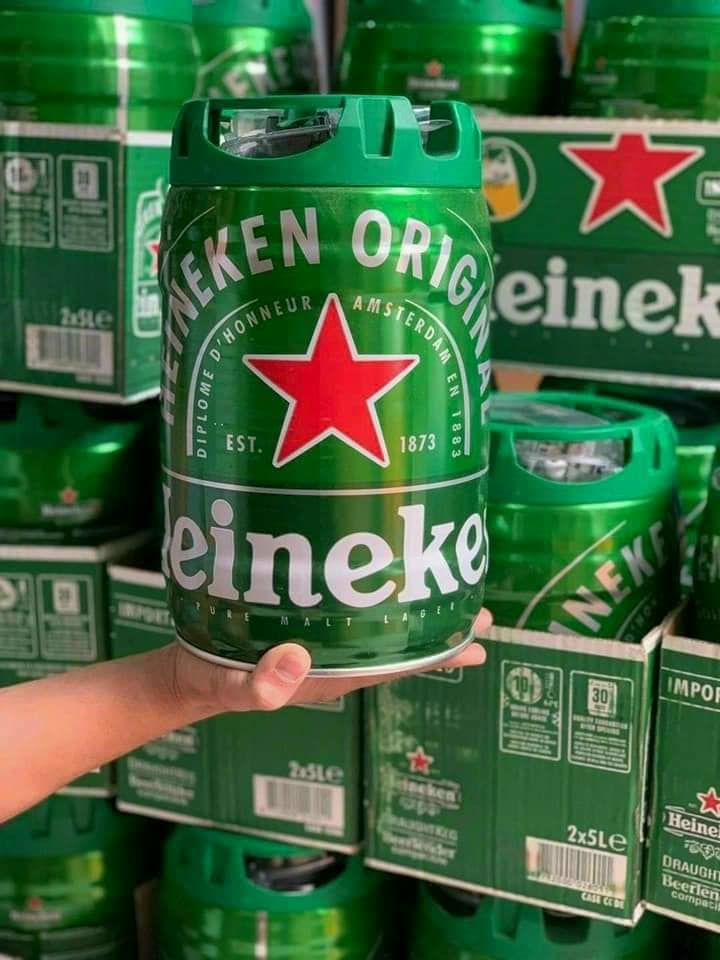 Set 2 Heineken bom Hà Lan (2*5L)