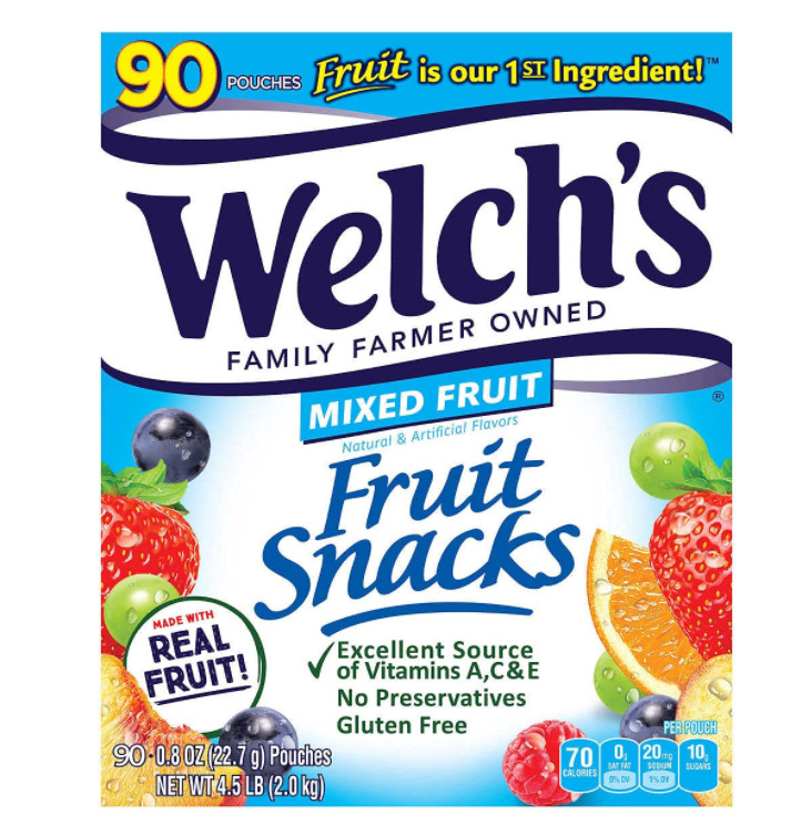 Kẹo dẻo Welch's Mỹ thùng 90 gói 22.7gr