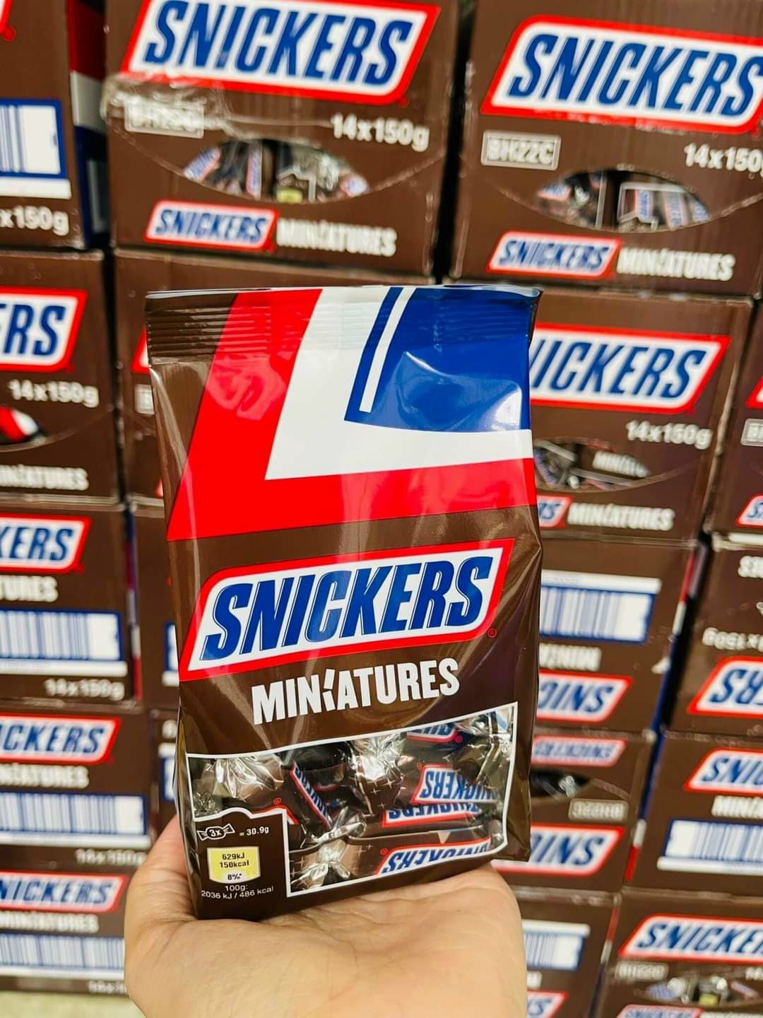 Chocolate Snickers Miniatures 150gr